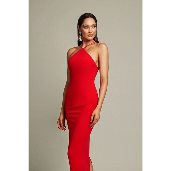 Nookie Trinity Gown in Cherry Medium New Womens Long Maxi Dress - Picture 10 of 12